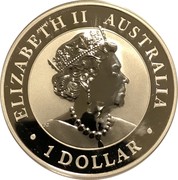 Australia 1 Dollar Australian Brumby 2020 UNC ELIZABETH II AUSTRALIA 1 DOLLAR coin obverse Australia 1 Dollar Australian Brumby 2020 UNC ELIZABETH II AUSTRALIA 1 DOLLAR coin obverse