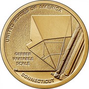USA 1 Dollar Gerber Variable Scale 2020 D UNITED STATES OF AMERICA GERBER VARIABLE SCALE RaM RG CONNECTICUT coin reverse USA 1 Dollar Gerber Variable Scale 2020 D UNITED STATES OF AMERICA GERBER VARIABLE SCALE RaM RG CONNECTICUT coin reverse