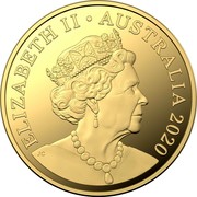 Australia 1 Dollar Mob of Roos 2020 Proof ELIZABETH II AUSTRALIA 2020 coin obverse Australia 1 Dollar Mob of Roos 2020 Proof ELIZABETH II AUSTRALIA 2020 coin obverse