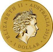 Australia 1 Dollar Year of the Snake 2013 P BUNC KM# 2139 ELIZABETH II AUSTRALIA 1 OZ 999 SILVER 2013 1 DOLLAR IRB coin obverse Australia 1 Dollar Year of the Snake 2013 P BUNC KM# 2139 ELIZABETH II AUSTRALIA 1 OZ 999 SILVER 2013 1 DOLLAR IRB coin obverse