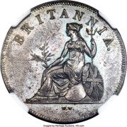 Greece 1 Obol Trial Strike 1819  BRITANNIA coin reverse Greece 1 Obol Trial Strike 1819  BRITANNIA coin reverse