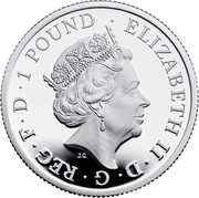 UK 1 Pound Britannia The Spirit of a Nation 2020 Proof ELIZABETH II D G REG F D 1 POUND coin obverse UK 1 Pound Britannia The Spirit of a Nation 2020 Proof ELIZABETH II D G REG F D 1 POUND coin obverse