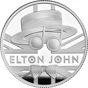 UK 1 Pound Elton John 2020 Proof ELTON JOHN BMJ coin reverse UK 1 Pound Elton John 2020 Proof ELTON JOHN BMJ coin reverse