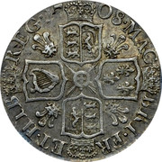 UK 1 Shilling (Anna) KM# 523 MAG BRI FR ET HIB REG coin reverse UK 1 Shilling (Anna) KM# 523 MAG BRI FR ET HIB REG coin reverse