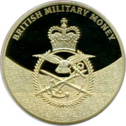 UK 1 Shilling British armed forces 2014 Proof BRITISH MILITARY MONEY coin obverse