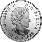 Canada 10 Dollars O Canada! - Parliament of Canada 2020 ELIZABETH II D G REGINA 10 DOLLARS coin obverse Canada 10 Dollars O Canada! - Parliament of Canada 2020 ELIZABETH II D G REGINA 10 DOLLARS coin obverse