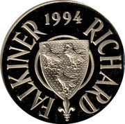 Greece 10 ECU Greek Presidency 1994 Proof 1994 RICHARD FALKINER coin obverse