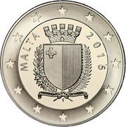 Malta 10 Euro 450th anniversary of the foundation of Valletta 2016 Proof MALTA 2015 coin obverse