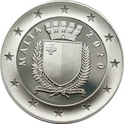 Malta 10 Euro 75th Anniversary End of World War II 2020 MALTA 2020 REPUBBLIKA TA' MALTA coin obverse