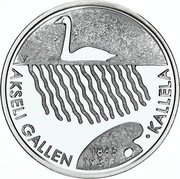 Finland 10 Euro Akseli Gallen-Kallela 2015 Proof KM# A229 AKSELI GALLEN KALLELA 1865 1931 coin reverse Finland 10 Euro Akseli Gallen-Kallela 2015 Proof KM# A229 AKSELI GALLEN KALLELA 1865 1931 coin reverse