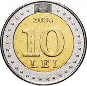 Moldova 10 Lei 30 years since the adoption of the State flag 2020  2020 10 LEI coin reverse Moldova 10 Lei 30 years since the adoption of the State flag 2020  2020 10 LEI coin reverse