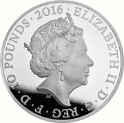 UK 10 Pounds World War I Poetry 2016 Proof ELIZABETH II D G REG F D 10 POUNDS 2016 J.C coin obverse UK 10 Pounds World War I Poetry 2016 Proof ELIZABETH II D G REG F D 10 POUNDS 2016 J.C coin obverse