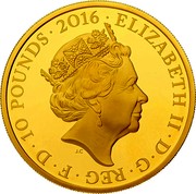 UK 10 Pounds World War I Poetry 2016 Proof ELIZABETH II D G REG F D 10 POUNDS 2016 J.C coin obverse UK 10 Pounds World War I Poetry 2016 Proof ELIZABETH II D G REG F D 10 POUNDS 2016 J.C coin obverse