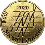 Finland 100€ 100th Anniversary of the University of Turku 2020 Proof LMK 2020 N 100€ SUOMI FINLAND coin obverse Finland 100€ 100th Anniversary of the University of Turku 2020 Proof LMK 2020 N 100€ SUOMI FINLAND coin obverse