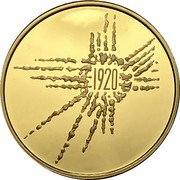 Finland 100€ 100th Anniversary of the University of Turku 2020 Proof 1920 coin reverse Finland 100€ 100th Anniversary of the University of Turku 2020 Proof 1920 coin reverse