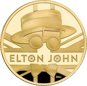 UK 100 Pounds Elton John 2020 Proof ELTON JOHN BMJ coin reverse UK 100 Pounds Elton John 2020 Proof ELTON JOHN BMJ coin reverse