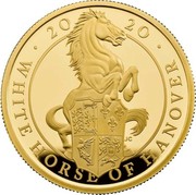 UK 100 Pounds The White Horse of Hanover 2020 Proof WHITE HORSE OF HANOVER 2020 coin reverse UK 100 Pounds The White Horse of Hanover 2020 Proof WHITE HORSE OF HANOVER 2020 coin reverse