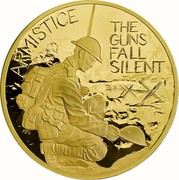UK 1000 Pounds Armistice - The Guns Fall Silent 2018 Proof ARMISTICE THE GUNS FALL SILENT PD coin reverse UK 1000 Pounds Armistice - The Guns Fall Silent 2018 Proof ARMISTICE THE GUNS FALL SILENT PD coin reverse