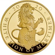 UK 1000 Pounds White Lion of Mortimer 2020 Proof 2020 JC WHITE LION OF MORTIMER coin reverse UK 1000 Pounds White Lion of Mortimer 2020 Proof 2020 JC WHITE LION OF MORTIMER coin reverse