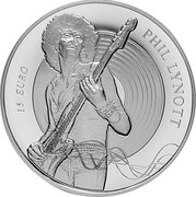 Ireland 15 Euro 70th Anniversary of Phil Lynott’s Birth 2019 15 EURO PHIL LYNOTT coin reverse