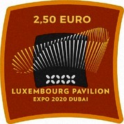 Luxembourg 2.5 Euro Luxemburg Pavilion Expo 2020 Dubai 2020 LUXEMBOURG PAVILLION EXPO 2020 DUBAI 2.5 EURO coin reverse Luxembourg 2.5 Euro Luxemburg Pavilion Expo 2020 Dubai 2020 LUXEMBOURG PAVILLION EXPO 2020 DUBAI 2.5 EURO coin reverse