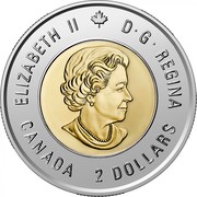 Canada 2 Dollars Bill Reid - Xhuwaji 2020 ELIZABETH II D G REGINA SB CANADA 2 DOLLARS coin obverse Canada 2 Dollars Bill Reid - Xhuwaji 2020 ELIZABETH II D G REGINA SB CANADA 2 DOLLARS coin obverse