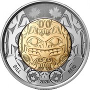 Canada 2 Dollars Bill Reid - Xhuwaji 2020 BILL 2020 REID coin reverse Canada 2 Dollars Bill Reid - Xhuwaji 2020 BILL 2020 REID coin reverse