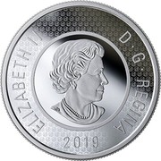 Canada 2 Dollars Multilayered Polar Bear 2020 ELIZABETH II D G REGINA 2020 coin obverse Canada 2 Dollars Multilayered Polar Bear 2020 ELIZABETH II D G REGINA 2020 coin obverse