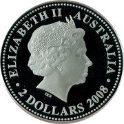 Australia 2 Dollars Year of the Tiger 2010 Proof ELIZABETH II AUSTRALIA 2 DOLLARS 2007 IRB coin obverse Australia 2 Dollars Year of the Tiger 2010 Proof ELIZABETH II AUSTRALIA 2 DOLLARS 2007 IRB coin obverse