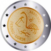 Estonia 2 Euro The Finno-Ugric Peoples of Europe 2021 EESTI 2021 FINNO-UGRIA coin obverse Estonia 2 Euro The Finno-Ugric Peoples of Europe 2021 EESTI 2021 FINNO-UGRIA coin obverse
