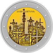 Lithuania 2 Euro the Hill of Crosses 2020 2020 LIETUVA KRYŽIŲ KALNAS coin obverse Lithuania 2 Euro the Hill of Crosses 2020 2020 LIETUVA KRYŽIŲ KALNAS coin obverse