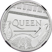 UK 2 Pounds Music Legends - Queen 2020 Bullion QUEEN coin reverse UK 2 Pounds Music Legends - Queen 2020 Bullion QUEEN coin reverse