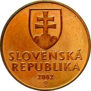 Slovakia 2 Sk Trial Strike 2002  SLOVENSKÁ REPUBLIKA 2002 Z coin obverse Slovakia 2 Sk Trial Strike 2002  SLOVENSKÁ REPUBLIKA 2002 Z coin obverse