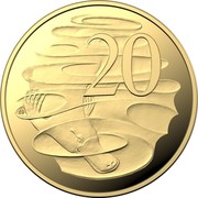 Australia 20 Cents Platypus Ornithorhynchus Anatinus 2020 Proof 20 SD coin reverse Australia 20 Cents Platypus Ornithorhynchus Anatinus 2020 Proof 20 SD coin reverse