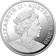 Australia 20 Cents Platypus 2020 Proof. Sets only ELIZABETH II AUSTRALIA 2020 JC coin obverse Australia 20 Cents Platypus 2020 Proof. Sets only ELIZABETH II AUSTRALIA 2020 JC coin obverse