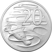 Australia 20 Cents Effigies Over Time 2019 Effigies Over Time Sets only KM# 82.2 20 coin reverse Australia 20 Cents Effigies Over Time 2019 Effigies Over Time Sets only KM# 82.2 20 coin reverse