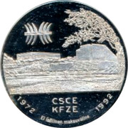 Finland 20 ECU CSCE KFZE Conference 20th Anniversary 1992 Proof X# 2 CSCE KFZE 1972 1992 EL LAILINEN MAKSUVALINE coin reverse