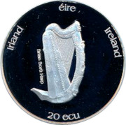Ireland 20 ECU St. Patrick 1995 IRELAND IRLAND 20 ECU ÉIRE coin reverse Ireland 20 ECU St. Patrick 1995 IRELAND IRLAND 20 ECU ÉIRE coin reverse