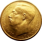 Luxembourg 20 Francs Coronation of Jean 1964 X# M4b JEAN GRAND-DUC DE LUXEMBOURG J.N. LEFEVRE coin obverse Luxembourg 20 Francs Coronation of Jean 1964 X# M4b JEAN GRAND-DUC DE LUXEMBOURG J.N. LEFEVRE coin obverse