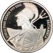 UK 20 Pence Britannia in profile 2015 Proof 1/10 OZ FINE SILVER 999 2015 BRITANNIA coin reverse UK 20 Pence Britannia in profile 2015 Proof 1/10 OZ FINE SILVER 999 2015 BRITANNIA coin reverse