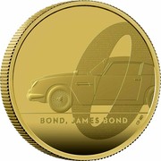 UK 200 Pounds Bond - Bond, James Bond 2020 Proof BOND, JAMES BOND coin reverse