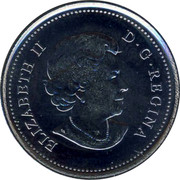 Canada 25 Cents Life in the North. Whales 2013 UNC. Frosted & Polished exist KM# A1547 ELIZABETH II D G REGINA coin obverse Canada 25 Cents Life in the North. Whales 2013 UNC. Frosted & Polished exist KM# A1547 ELIZABETH II D G REGINA coin obverse