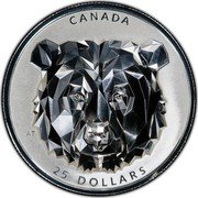 Canada 25 Dollars Animal Head - Bear 2020 Proof 25 DOLLARS CANADA coin reverse Canada 25 Dollars Animal Head - Bear 2020 Proof 25 DOLLARS CANADA coin reverse