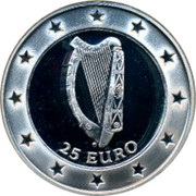 Ireland 25 Euro 1997 Republic 25 EURO coin reverse
