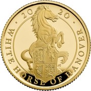UK 25 Pounds The White Horse of Hanover 2020 Proof WHITE HORSE OF HANOVER 2020 coin reverse UK 25 Pounds The White Horse of Hanover 2020 Proof WHITE HORSE OF HANOVER 2020 coin reverse
