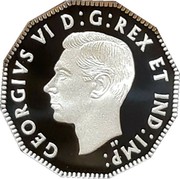 Canada 5 Cents 75th Anniversary of D-Day 2020 Proof GEORGIVS VI D G REX ET IND IMP HP coin obverse Canada 5 Cents 75th Anniversary of D-Day 2020 Proof GEORGIVS VI D G REX ET IND IMP HP coin obverse