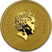 Australia 5 Dollars Year of the Dog Colored 2006 MS-BU ELIZABETH II AUSTRALIA 5 DOLLARS IRB coin obverse