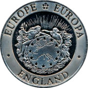 UK 5 ECU SS Great Britain Mule ND EUROPE EUROPA ENGLAND coin obverse UK 5 ECU SS Great Britain Mule ND EUROPE EUROPA ENGLAND coin obverse