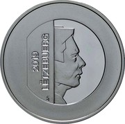 Luxembourg 5 Euro Jean Grand-Duc de Luxembourg 2020 2019 LËTZEBUERG coin obverse Luxembourg 5 Euro Jean Grand-Duc de Luxembourg 2020 2019 LËTZEBUERG coin obverse