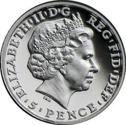 UK 5 Pence Britannia 2014 Proof ELIZABETH II D G REG FID DEF 5 PENCE coin obverse